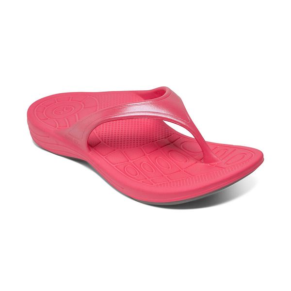 Aetrex Women's Fiji Flip Flops Watermelon Sandals UK 7242-381